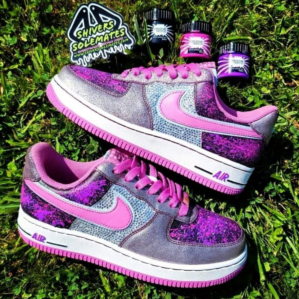 Custom Bling Splatter | Retro Nike AF1 | Low - Picture 9 of 9
